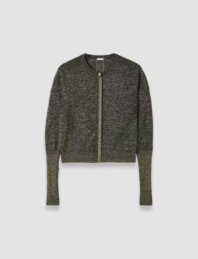 Joseph Tasse Lurex Knit Cardigan In Black