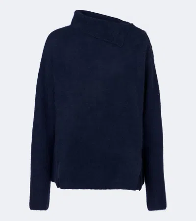 Joseph Terry Cashmere And Silk Sweater In Blue