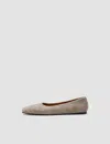 Joseph Textured Wool Ballerinas In Neutral