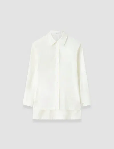 Joseph Theia Cotton Poplin Shirt In White