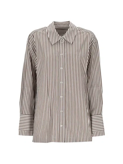 Joseph Theia Vertical-stripe Cotton Shirt In Multi