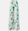 Joseph Thoresby Printed Silk Wide-leg Pants
