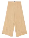 Joseph Speckled Silk Linen Atlas Trousers In Neutrals