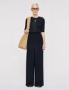 Joseph Tibre Airy Plissé Trousers In Blue