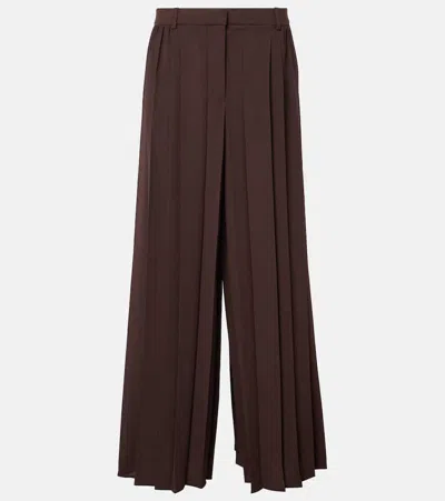 Joseph Womens Ebony Tibre Plissé Woven Trousers
