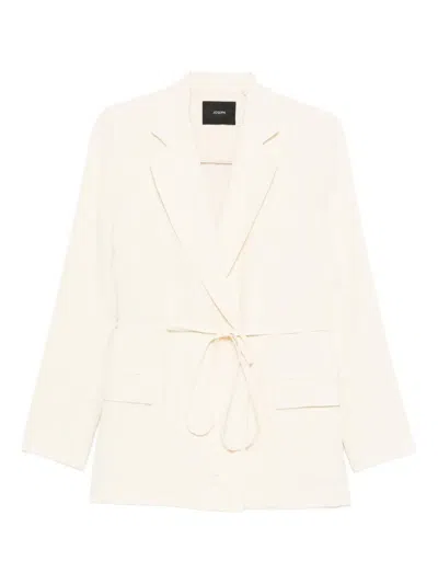Joseph Tie-waist Silk Jacket In Pink