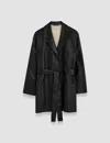 Joseph Tison Bonded Leather Jacket In Black