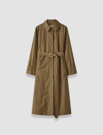 Joseph Tito Cotton Blend Trench Coat In Brown