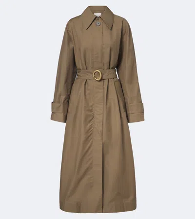 Joseph Tito Cotton-blend Trench Coat In Nude