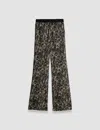 Joseph Tokyo Patchwork Lace Trousers In Comet Combo Black