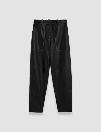 Joseph Tony Nappa Leather Trousers In Black