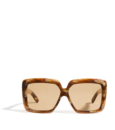 Joseph Tortoiseshell Square Sunglasses In Beige