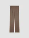 Joseph Tova Silk Satin Trousers In Escargot
