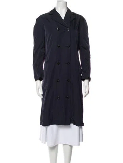 Pre-owned Joseph Trench Coat In Blue