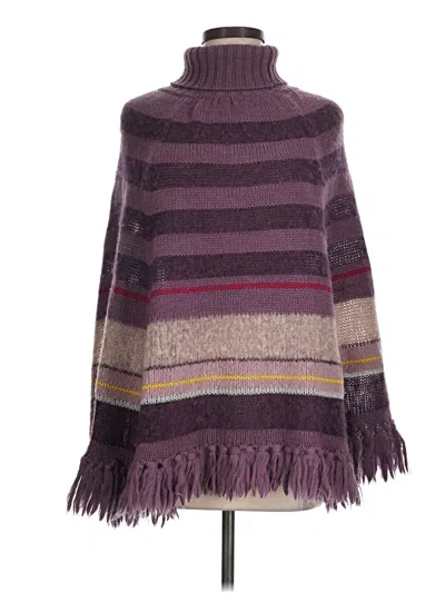 Pre-owned Joseph Tricot Poncho In Purple