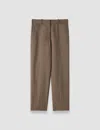 Joseph Trina Light Wool Tailoring Trousers In Brown
