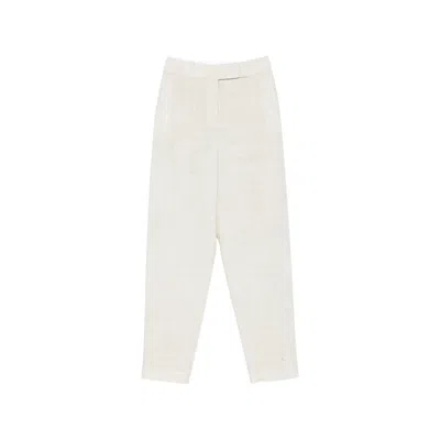 Joseph Zen Pocket Straight Trousers In White