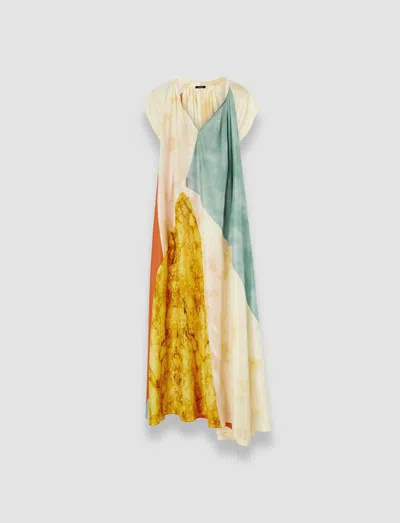 JOSEPH TULIPA PLANCHART PRINT SILK DRESS