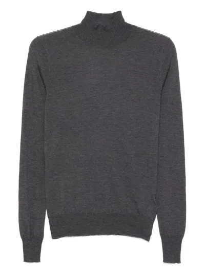Joseph Turtleneck Cashmere Sweater In Gray