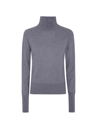 Joseph Turtle-neck Cashmere Sweater In Grey