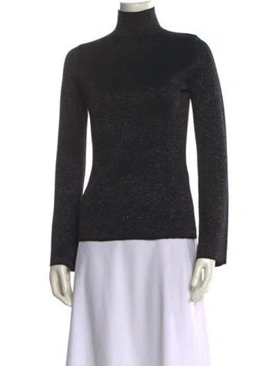 Pre-owned Joseph Turtleneck Long Sleeve Sweatshirt In Black