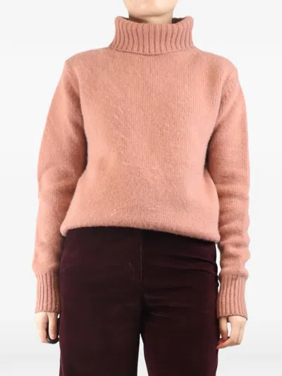 Pre-owned Joseph Turtleneck Sweater In Pink