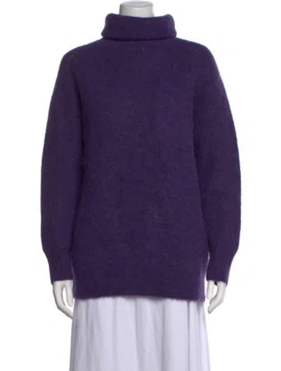 Pre-owned Joseph Turtleneck Sweater In Purple