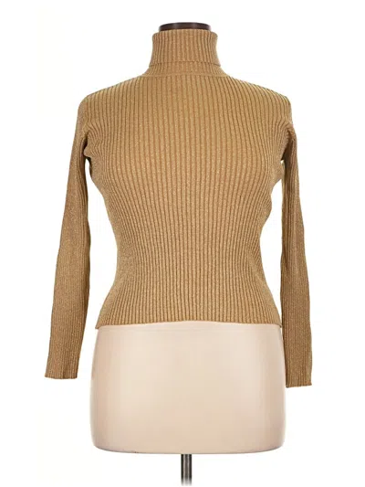 Pre-owned Joseph Turtleneck Sweater In Tan