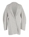 Joseph Tweed Coat In Grey Viscose In Grey
