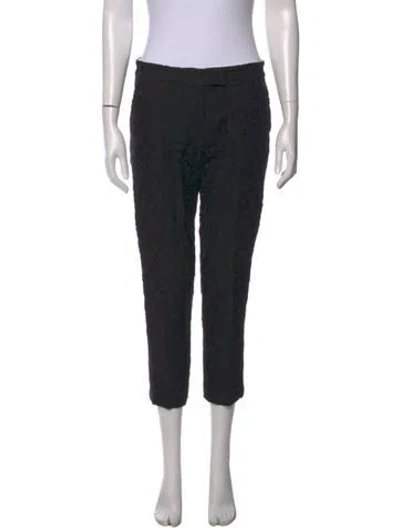 Pre-owned Joseph Tweed Pattern Straight Leg Pants In Gray