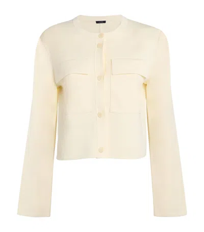 Joseph Twin-pocket Cardigan In Neutral