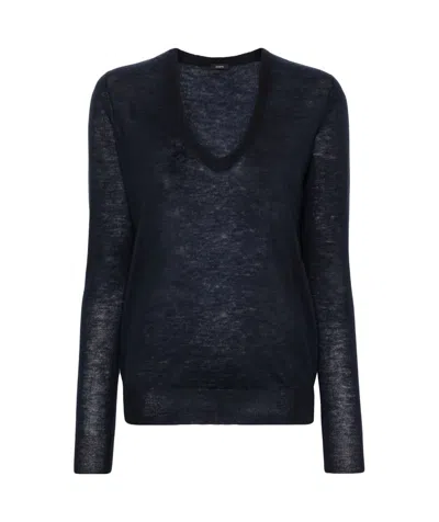 Joseph V-neck Cashmere Jumper In Black