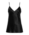 Joseph Womens Black Clea V-neck Spaghetti-strap Silk Top In Black