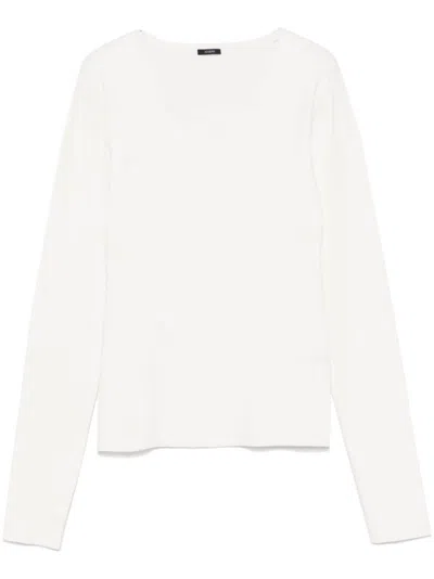 Joseph V-neck Sweater In Neutrals