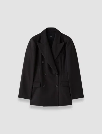 Joseph Valery Flannel Wool Jacket In Gray