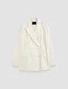 Joseph Valery Soft Cotton Silk Jacket In Ivory