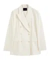 Joseph Valery Soft Cotton Silk Jacket In White