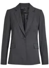 Joseph Valery Wool Blazer In Gray