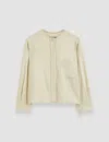 Joseph Vega Soft Viscose Tailoring Shirt In Quail