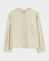 Joseph Vega Soft Viscose-wool Jacket In Quail