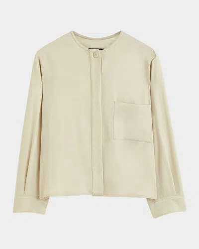 Joseph Vega Soft Viscose-wool Jacket In Quail