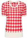 Joseph Vichy Checked Jumper In Neutrals