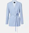 Joseph Victor Wool Crêpe Jacket In Blue