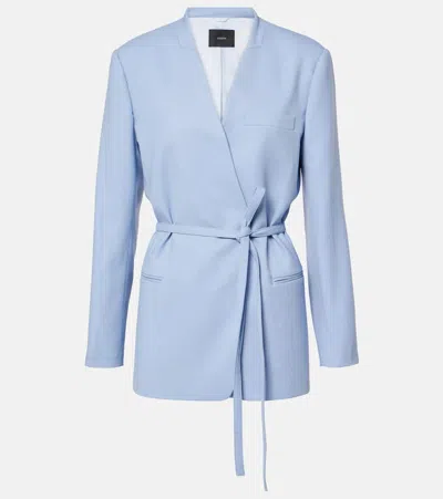 Joseph Victor Wool Crêpe Jacket In Blue