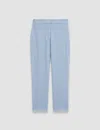 Joseph Vilar Tailoring Crepe Trousers In Faded Sky