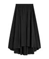 Joseph Womens Violet Elasticated-waist Silk Midi Skirt Black In Black
