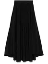 Joseph Alix Cotton Midi Wrap Skirt In ブラック