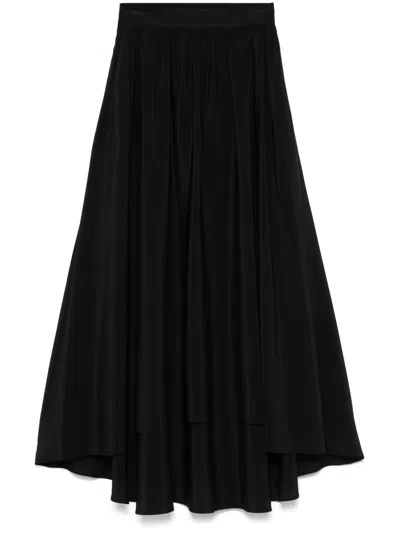 Joseph Violet Midi Skirt In Black