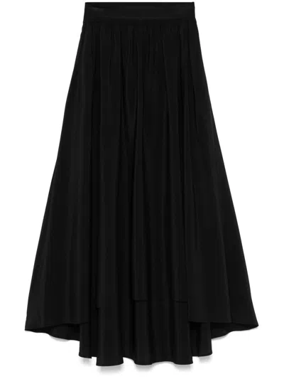 Joseph Violet Midi Skirt In Black