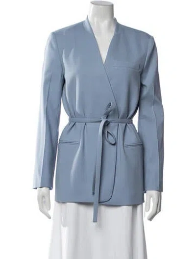 Pre-owned Joseph Virgin Wool Blazer In Blue